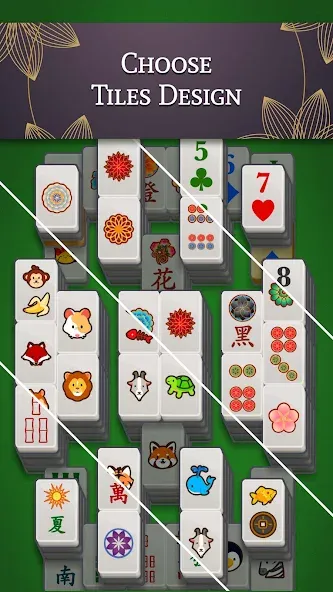 Mahjong Solitaire МОД/Взлом [Меню, Бесконечные монеты и Открытые уровни] Screenshot 4