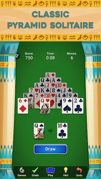 Pyramid Solitaire - Card Games (Пирамида Солитер) МОД/Взлом [Много денег, Монет и Все открыто] Screenshot 3