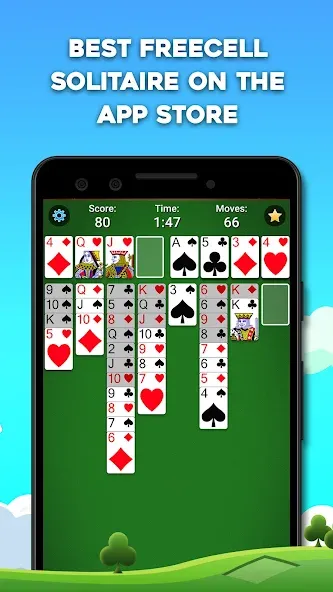 FreeCell Solitaire: Card Games (Фрицелл пасьянс) МОД/Взлом [Меню, Бесконечные монеты и Открытые уровни] Screenshot 2