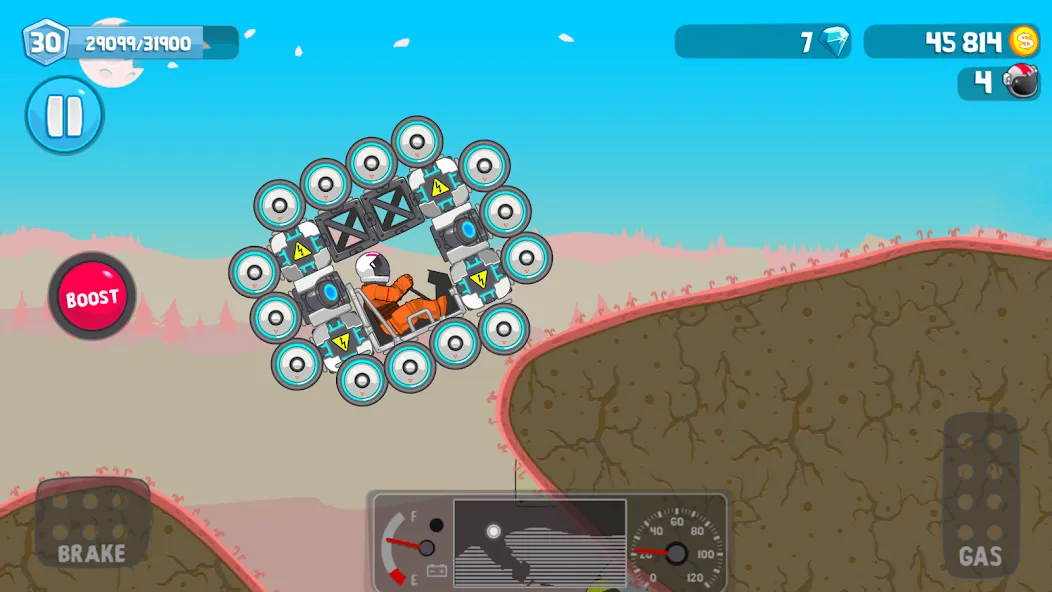 Rovercraft:Race Your Space Car (Роверкрафт) МОД/Взлом [Деньги, Монеты и Меню MOD] Screenshot 5