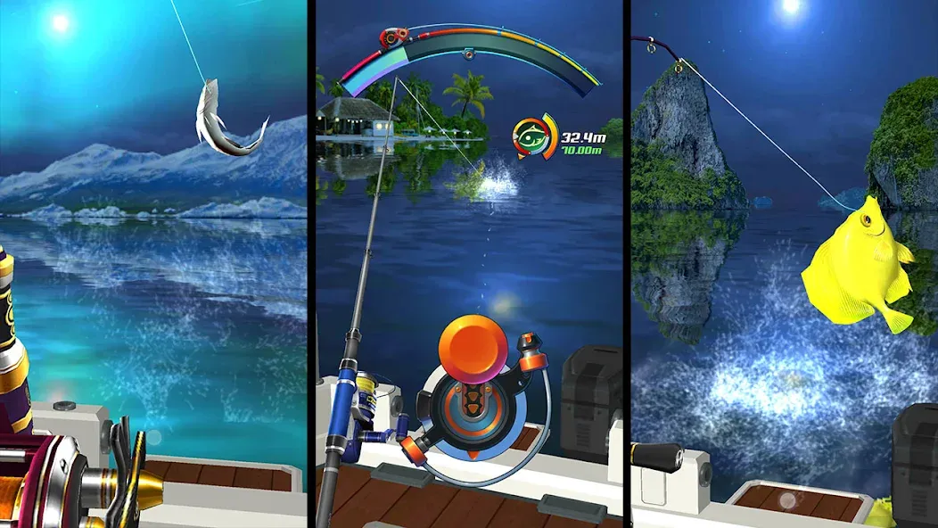 Fishing Hook МОД/Взлом [Меню, Бесконечные монеты и Открытые уровни] Screenshot 2