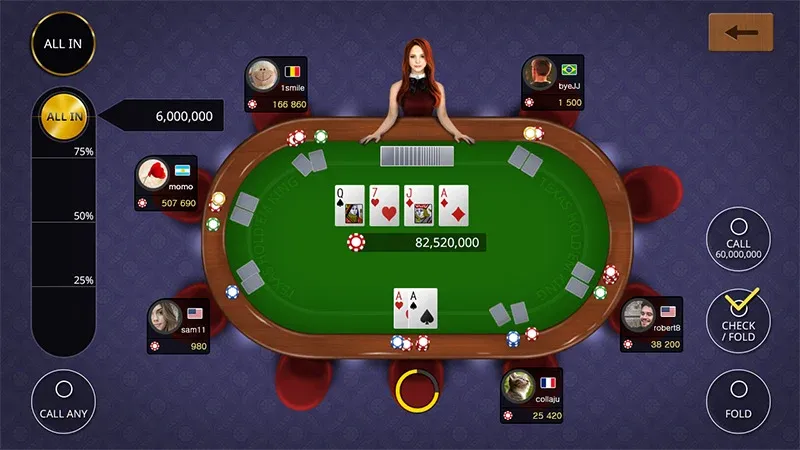 Texas holdem poker king МОД/Взлом [Бесконечные деньги, Монеты и Мега MOD] Screenshot 1