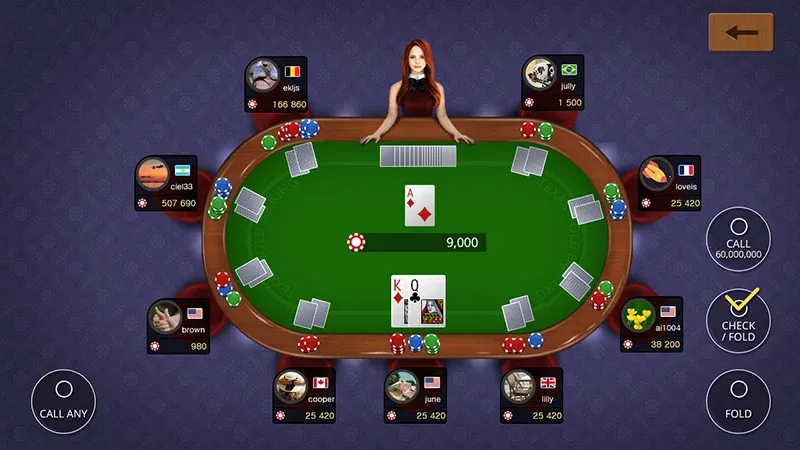 Texas holdem poker king МОД/Взлом [Бесконечные деньги, Монеты и Мега MOD] Screenshot 3