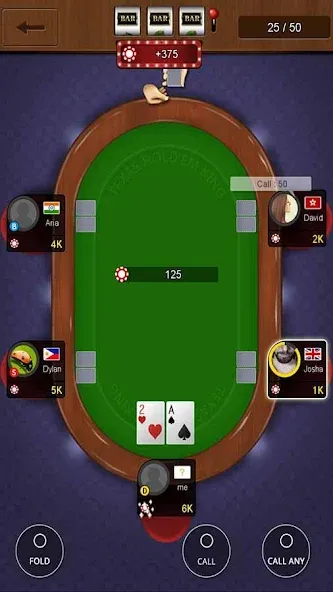 Texas holdem poker king МОД/Взлом [Бесконечные деньги, Монеты и Мега MOD] Screenshot 4