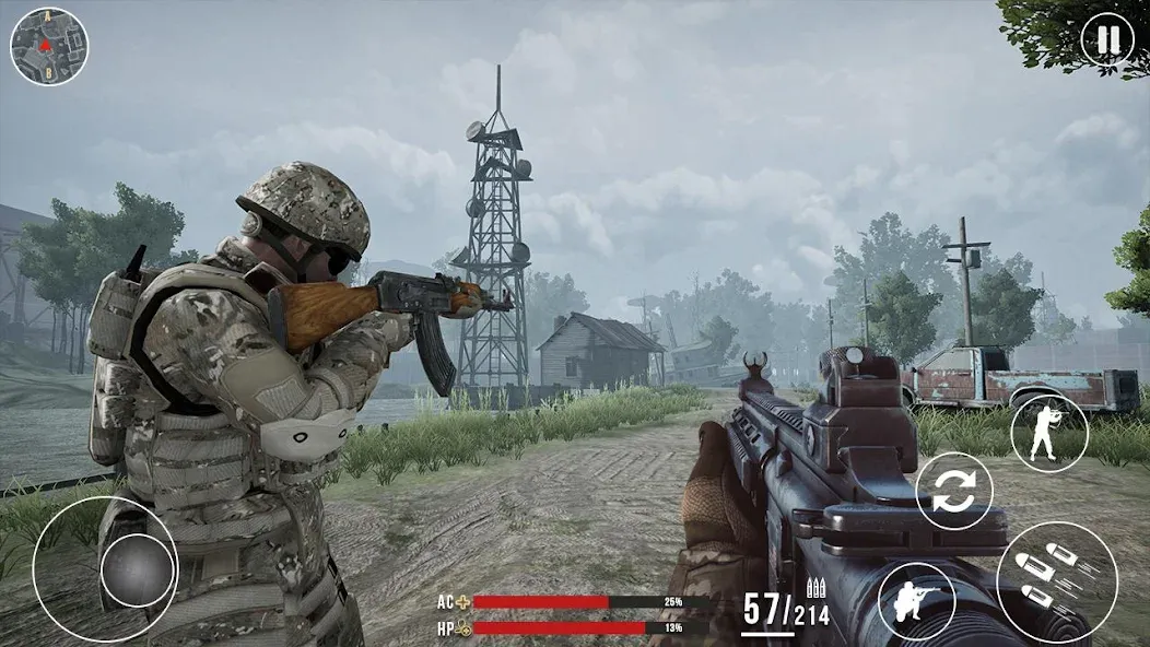 Modern Commando Warfare Combat МОД/Взлом [Деньги, Монеты и Меню MOD] Screenshot 2