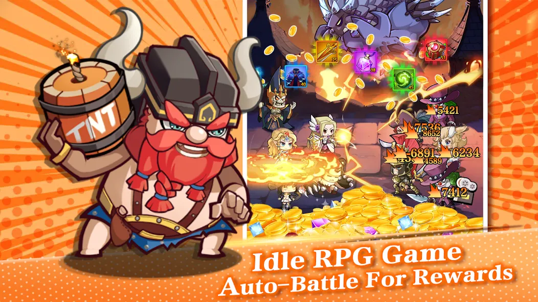 Mythic Summon: Idle RPG (Мифическое Призывание) МОД/Взлом [Много денег, Монет и Все открыто] Screenshot 3