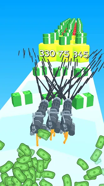 Gun Head Run (Ган Хэд Ран) МОД/Взлом [Много монет, Открытые уровни и Мега MOD] Screenshot 2