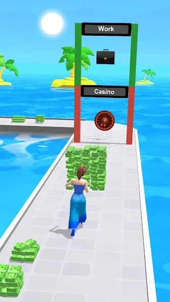 Money Run 3D (Мани Ран 3Д) МОД/Взлом [Деньги, Монеты и Меню MOD] Screenshot 2