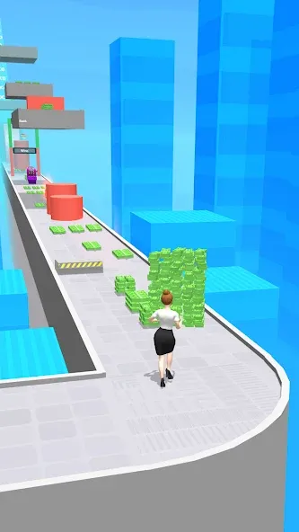 Money Run 3D (Мани Ран 3Д) МОД/Взлом [Деньги, Монеты и Меню MOD] Screenshot 3