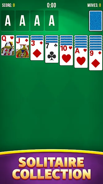Solitaire Bliss Collection МОД/Взлом [Меню, Бесконечные монеты и Открытые уровни] Screenshot 1