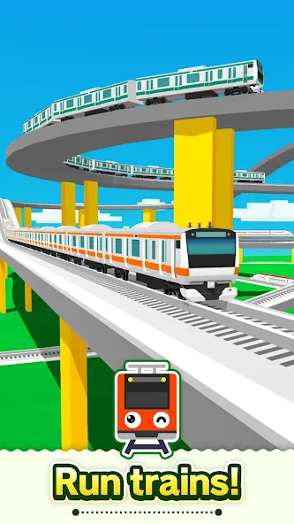 Train Go - Railway Simulator (Трэйн Го) МОД/Взлом [Деньги, Монеты и Меню MOD] Screenshot 1