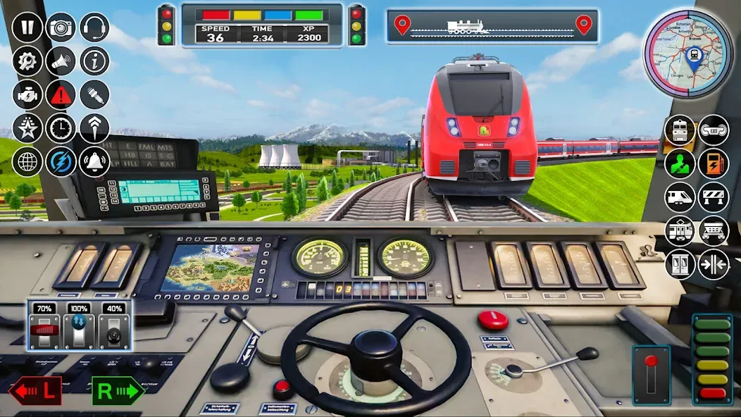 City Train Game 3d Train games МОД/Взлом [Много монет, Открытые уровни и Мега MOD] Screenshot 1