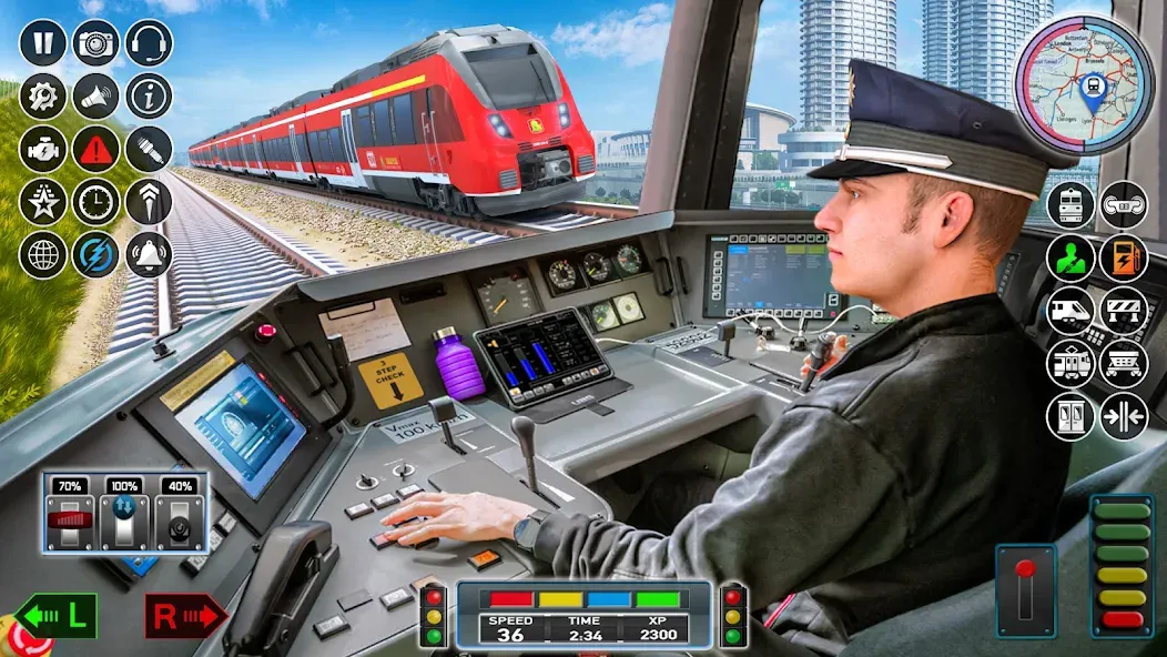 City Train Game 3d Train games МОД/Взлом [Много монет, Открытые уровни и Мега MOD] Screenshot 2
