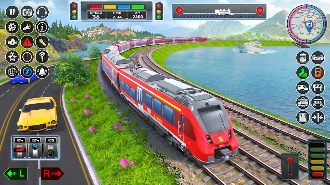 City Train Game 3d Train games МОД/Взлом [Много монет, Открытые уровни и Мега MOD] Screenshot 3