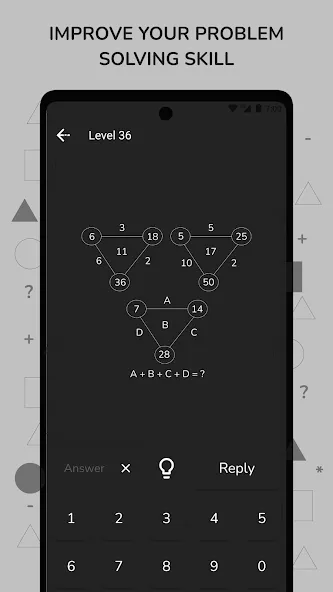 Math Puzzle & Brain Riddles МОД/Взлом [Деньги, Монеты и Меню MOD] Screenshot 5