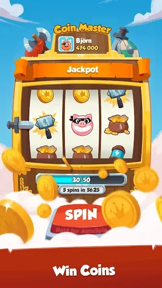 Coin Master (Коин Мастер) МОД/Взлом [Меню, Бесконечные монеты и Открытые уровни] Screenshot 4