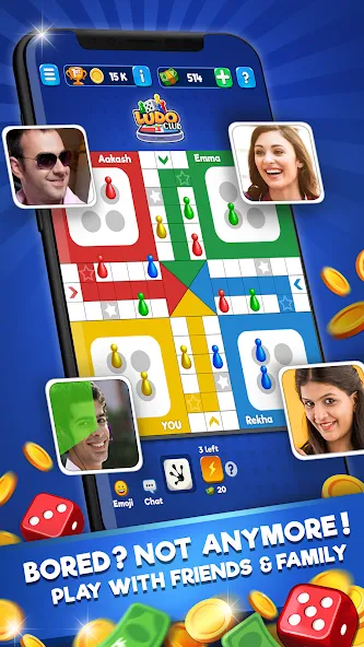 Ludo Club - Fun Dice Game (Лудо Клуб) МОД/Взлом [Меню, Бесконечные монеты и Открытые уровни] Screenshot 2