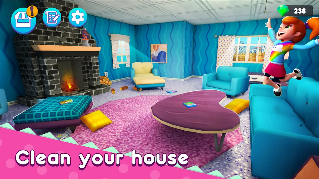 Mother Simulator: Family life МОД/Взлом [Бесконечные деньги, Монеты и Мега MOD] Screenshot 5