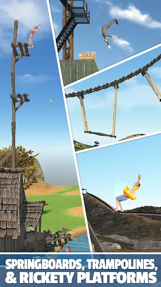 Flip Diving (Флип дайвинг) МОД/Взлом [Много монет, Открытые уровни и Мега MOD] Screenshot 3