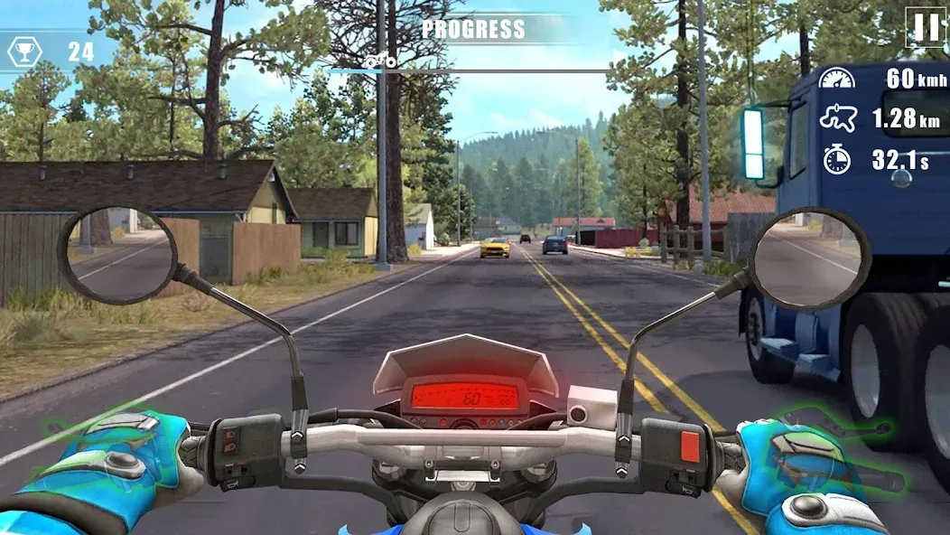 Moto Bike Race : Driving Car (Мото Байк Рейс) МОД/Взлом [Много денег, Монет и Все открыто] Screenshot 1