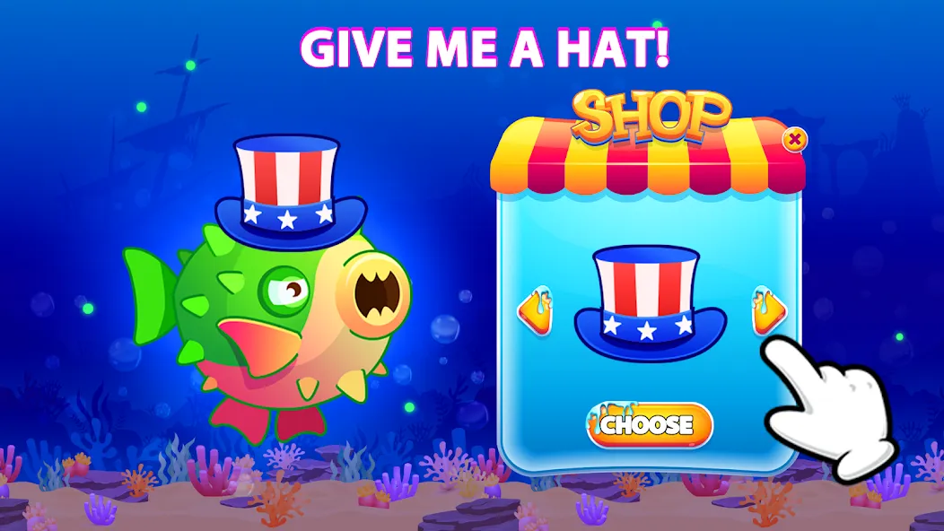 Eat Fish.IO : Fish Battle МОД/Взлом [Много монет, Открытые уровни и Мега MOD] Screenshot 4