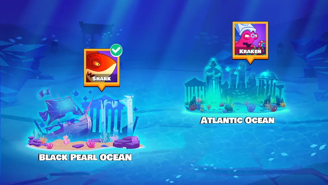 Eat Fish.IO : Fish Battle МОД/Взлом [Много монет, Открытые уровни и Мега MOD] Screenshot 5