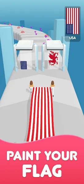 Flag Painters (Флаг Пэйнтерс) МОД/Взлом [Деньги, Монеты и Меню MOD] Screenshot 1