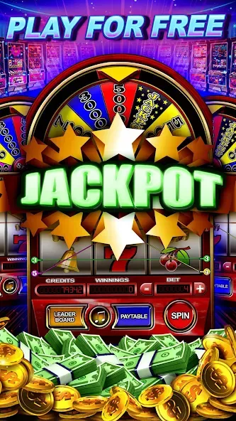 Money Wheel Slot Machine Game (Мани Вил Слот Машине Гейм) МОД/Взлом [Много монет, Открытые уровни и Мега MOD] Screenshot 2
