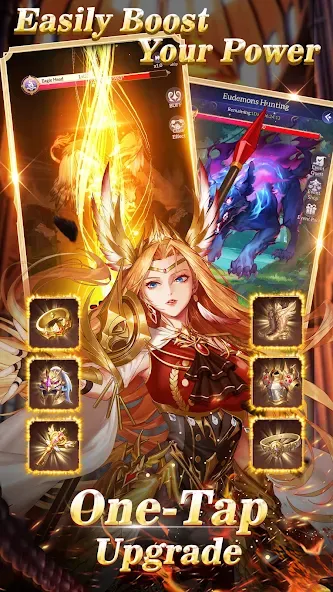 Idle Angels: Goddess' Warfare (Айдл Энджелс) МОД/Взлом [Много монет, Открытые уровни и Мега MOD] Screenshot 3