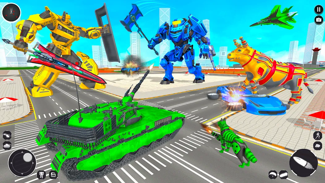 Tank Robot Game Army Games (армейский танк робот трансформационная игра) МОД/Взлом [Меню, Бесконечные монеты и Открытые уровни] Screenshot 4