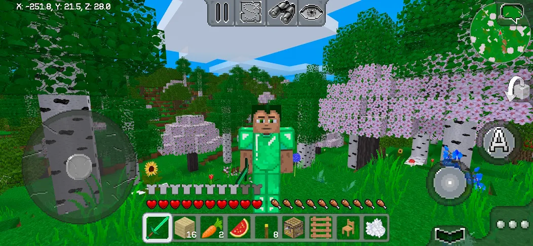 MultiCraft — Build and Mine! МОД/Взлом [Все открыто, Дополнительные деньги и Меню MOD] Screenshot 1