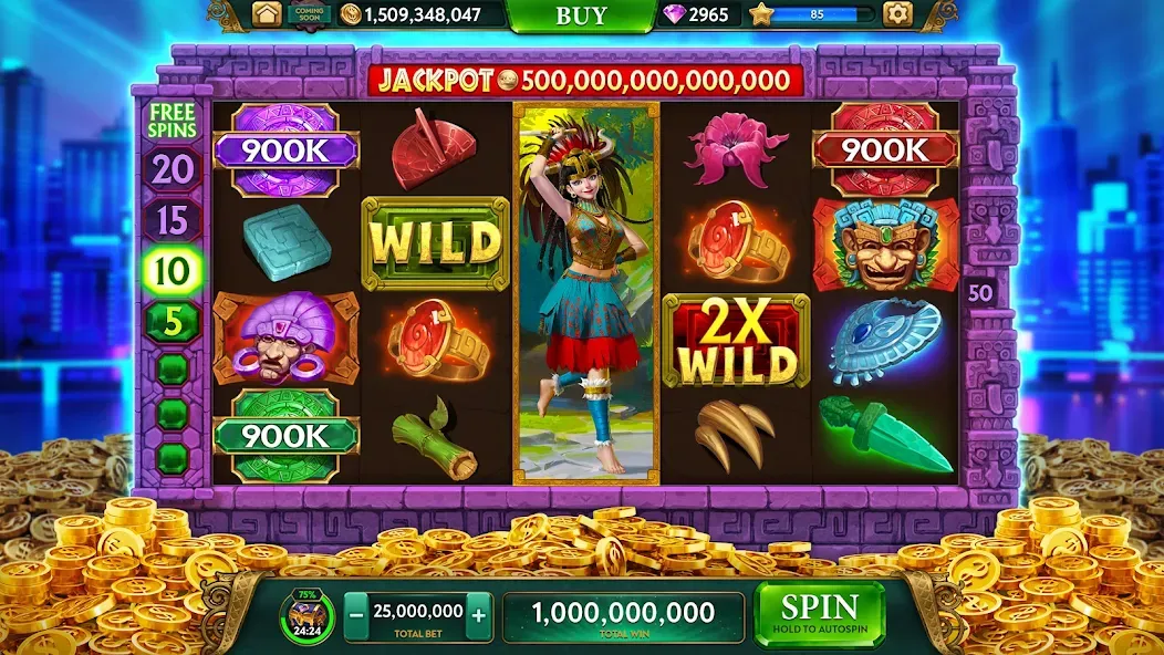 ARK Casino - Vegas Slots Game (АРК Казино) МОД/Взлом [Все открыто, Дополнительные деньги и Меню MOD] Screenshot 3
