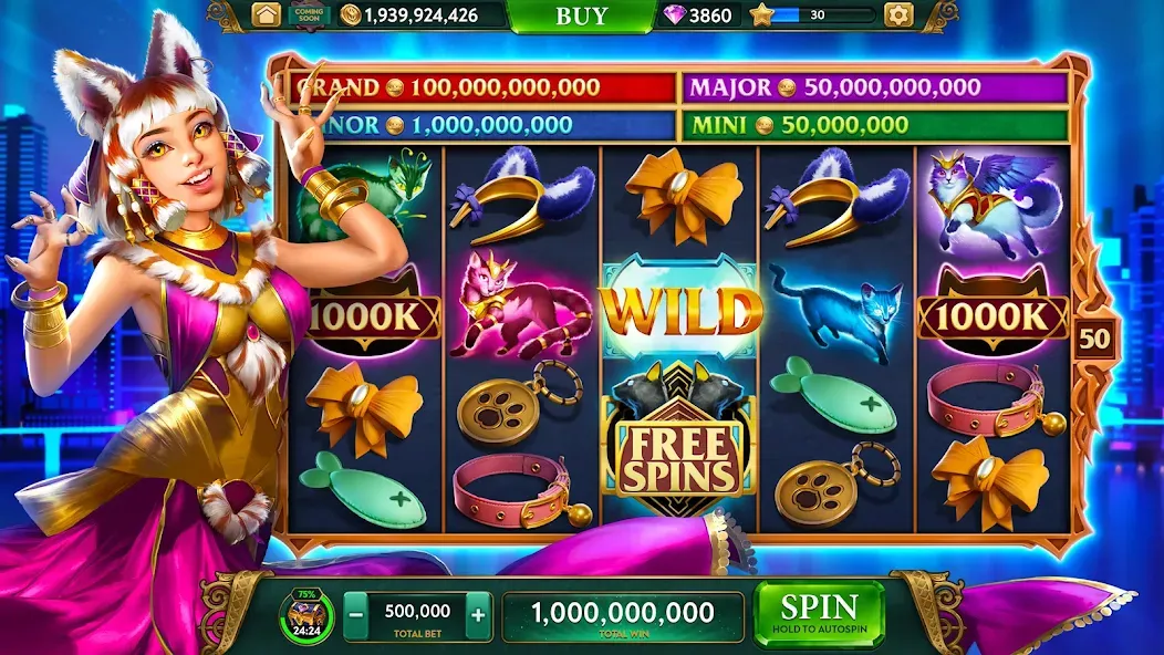 ARK Casino - Vegas Slots Game (АРК Казино) МОД/Взлом [Все открыто, Дополнительные деньги и Меню MOD] Screenshot 4