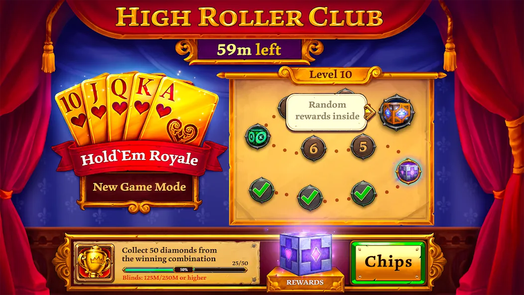 Texas Holdem - Scatter Poker (Тексас Холдем) МОД/Взлом [Деньги, Монеты и Меню MOD] Screenshot 2