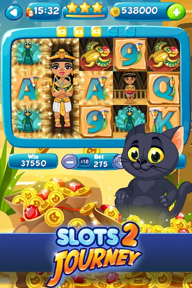 Slots Journey 2: Vegas Casino МОД/Взлом [Бесконечные деньги, Монеты и Мега MOD] Screenshot 1