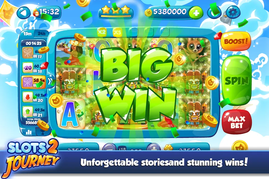 Slots Journey 2: Vegas Casino МОД/Взлом [Бесконечные деньги, Монеты и Мега MOD] Screenshot 4