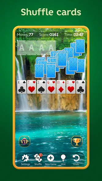 Solitaire Play - Card Klondike (Солитер Плей) МОД/Взлом [Все открыто, Дополнительные деньги и Меню MOD] Screenshot 2