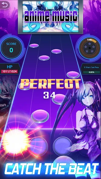 Tap Tap Music-Pop Songs МОД/Взлом [Все открыто, Дополнительные деньги и Меню MOD] Screenshot 3