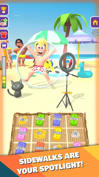 Street Life: Merge Tap Clicker (Беггинг Лайф) МОД/Взлом [Деньги, Монеты и Меню MOD] Screenshot 5