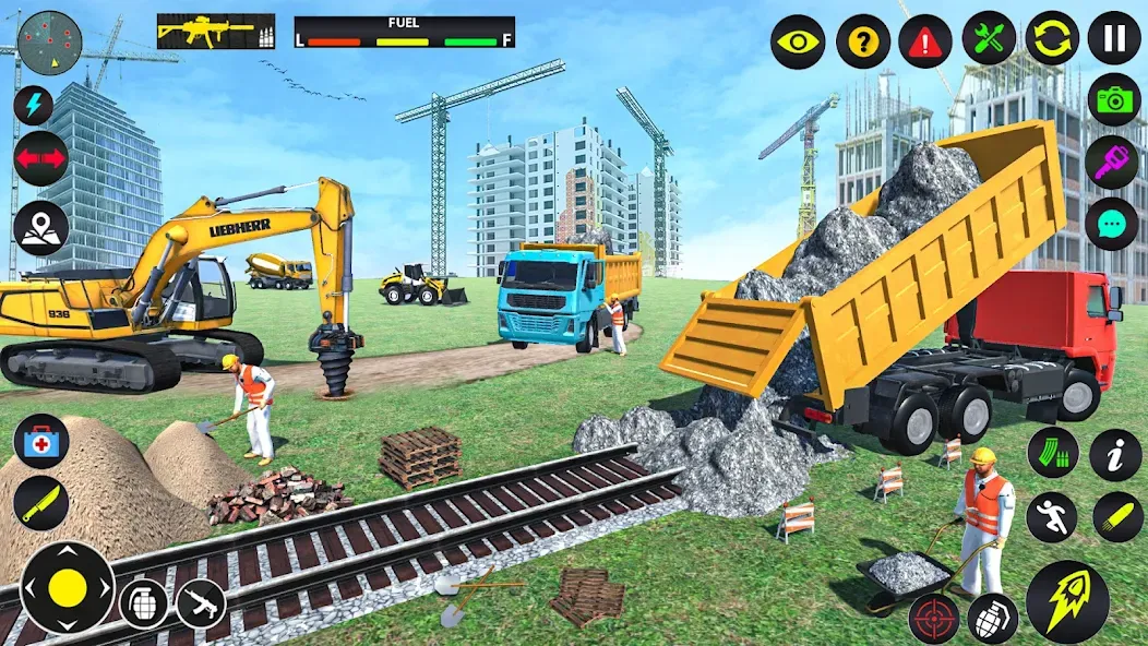 Excavator Simulator Crane Game (Экскаватор Симулятор Кран Игра) МОД/Взлом [Много монет, Открытые уровни и Мега MOD] Screenshot 1