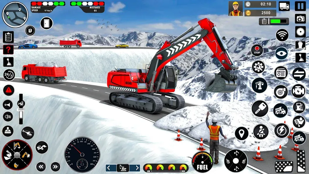 Excavator Simulator Crane Game (Экскаватор Симулятор Кран Игра) МОД/Взлом [Много монет, Открытые уровни и Мега MOD] Screenshot 2