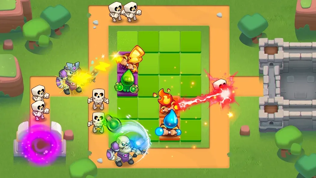 Rush Royale: Tower Defense TD (Раш Рояль) МОД/Взлом [Все открыто, Дополнительные деньги и Меню MOD] Screenshot 1