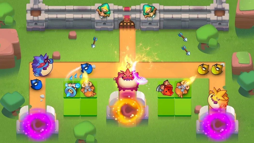 Rush Royale: Tower Defense TD (Раш Рояль) МОД/Взлом [Все открыто, Дополнительные деньги и Меню MOD] Screenshot 2