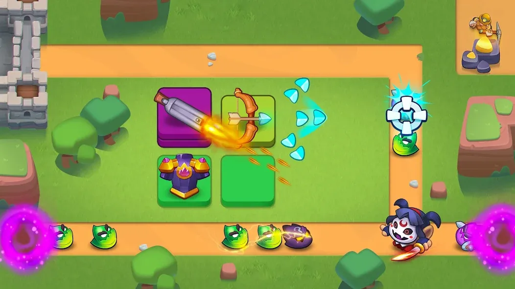 Rush Royale: Tower Defense TD (Раш Рояль) МОД/Взлом [Все открыто, Дополнительные деньги и Меню MOD] Screenshot 4