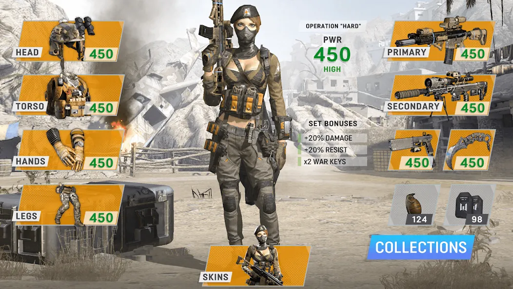 Warface GO: FPS shooting games (Варфейс ГО) МОД/Взлом [Меню, Бесконечные монеты и Открытые уровни] Screenshot 3
