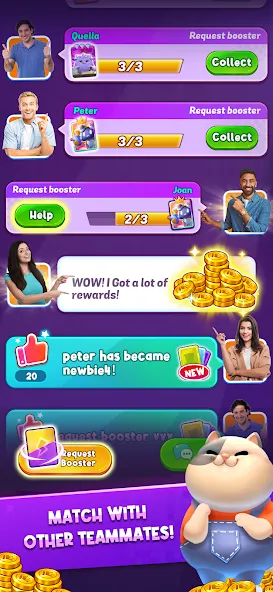 Match Club : PvP Match3 (Матч Клуб) МОД/Взлом [Много денег, Монет и Все открыто] Screenshot 2