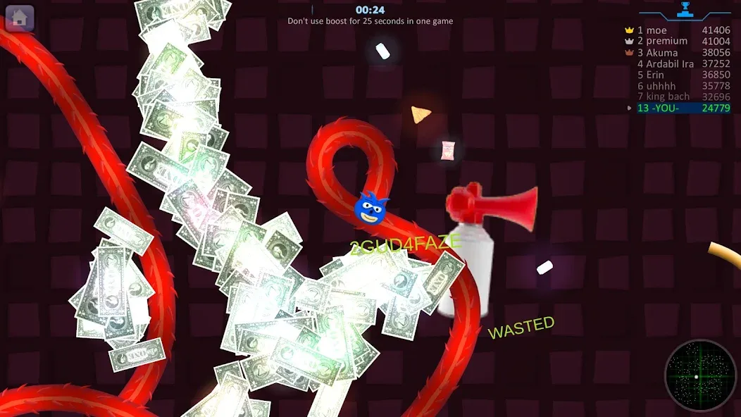 Snake Hunt: Worm io Games Zone МОД/Взлом [Меню, Бесконечные монеты и Открытые уровни] Screenshot 2