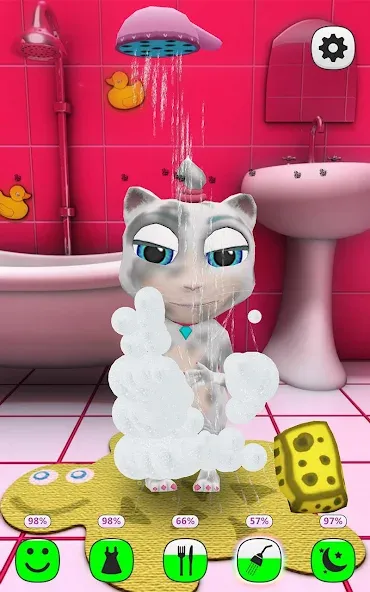My Talking Kitty Cat МОД/Взлом [Много монет, Открытые уровни и Мега MOD] Screenshot 2