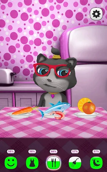 My Talking Kitty Cat МОД/Взлом [Много монет, Открытые уровни и Мега MOD] Screenshot 3