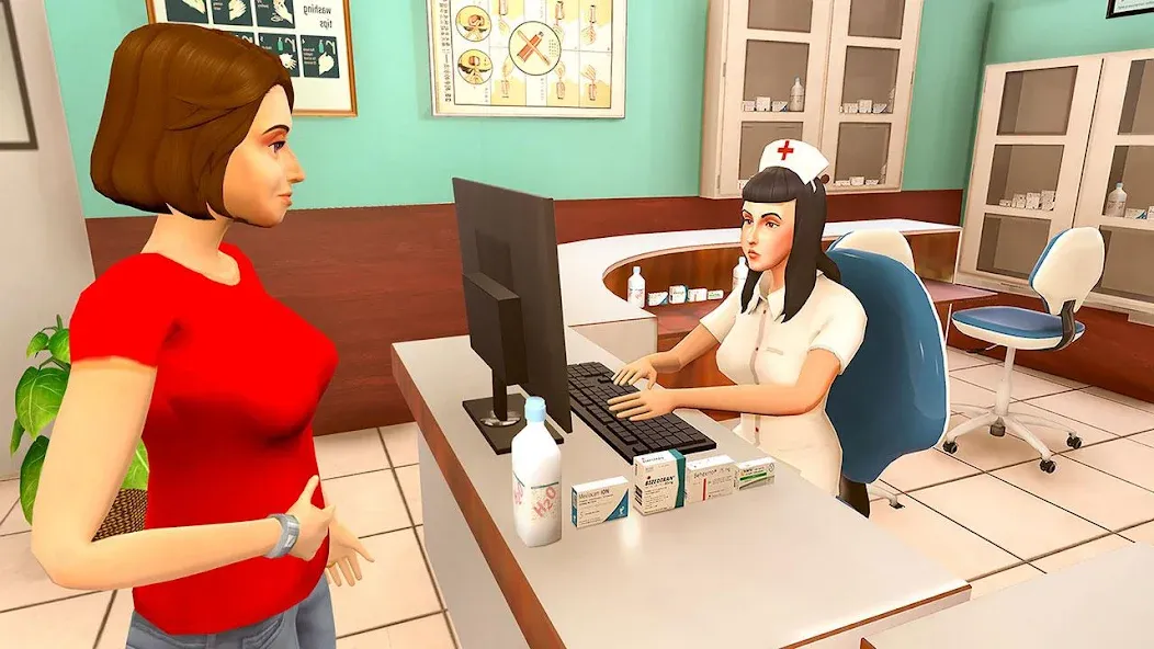 Virtual Pregnant Mom Baby Care (Виртуальная беременная мама Уход за младенцем) МОД/Взлом [Много денег, Монет и Все открыто] Screenshot 1